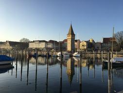 Lindau Lake Constance Port view
