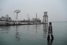 distant view of port architecture in venice