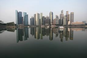 cityscape of central business district in Singapore