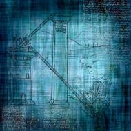 background scrapbooking paper retro blue