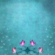 scrapbooking paper blue and pink flowers