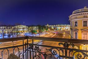 St Petersburg Russia Night Road