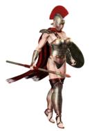 3d drawing of girl weapon army