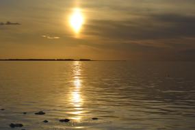 Sea Beach in Sunset time