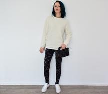 Woman Model bag legging sweater