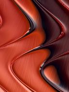 red fractal structures drawing