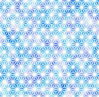 drawing of traditional blue hemp pattern