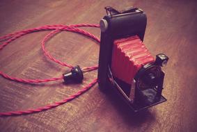Old Camera Lamp Red
