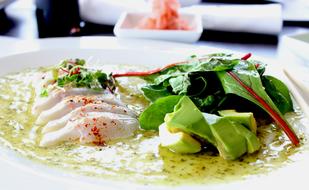 Avacado salad with dressing