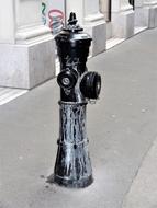 black street hydrant