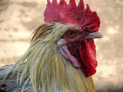 beautiful rooster head