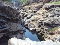 Dried River Rock landscape