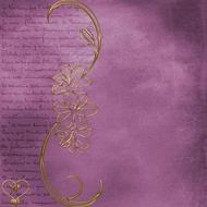 background scrapbooking paper heart gold text