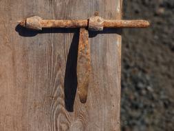 Rusty Door Bolt Lock