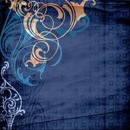 background scrapbooking paper blue spiral drawing