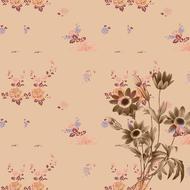 background scrapbooking paper pink and flowers drawing