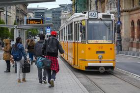 Budapest Hungary Tram