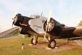 old plane in the field