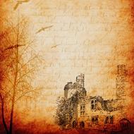 background scrapbooking paper old city