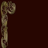 background maroon scroll gold structure