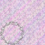 background scrapbooking paper pink flowers drawing
