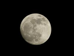 Full Moon Gray Crater