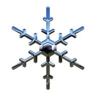 snowflake winter season digital art