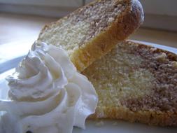 white cream bread