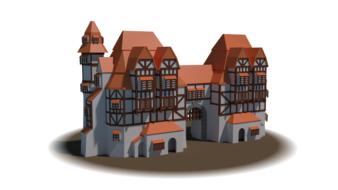 clipart of ancient old building middle ages