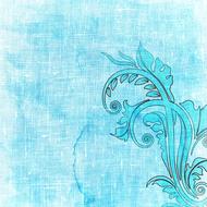 background scrapbooking paper blue flower drawing