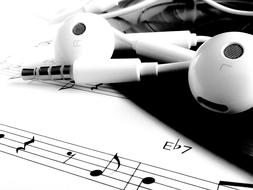 background with headset