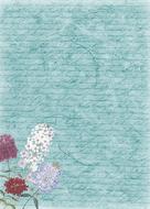 background for scrapbooking, text and flowers