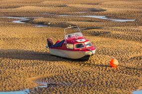 Ship Low Tide Sea