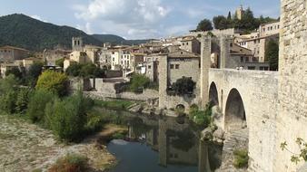 landscape of Besalu Catalonia