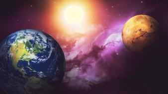 space colorful art