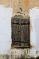 wooden window of an old house