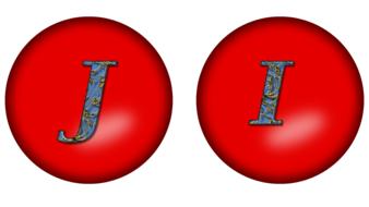 alphabet large letter j