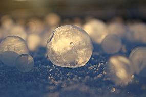 Eiskristalle Soap Bubble Frost
