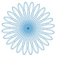 spirograph blue as background