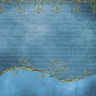 paper blue drawing