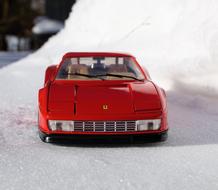 model of a red sports car
