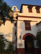 entrance to historical building of Monastery, Colombia, Cartagena