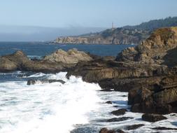 Pacific Coast Rocks scenery