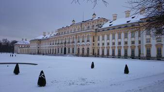 palace in winter in Munich, Germany