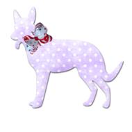 scrapbook animal tag dog drawing