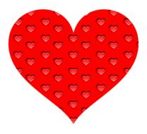 Red heart element hearts