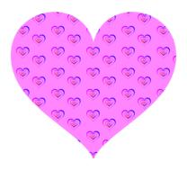 pink hearts in a big pink heart as a drawing
