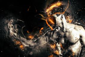 man photoshop human drawing