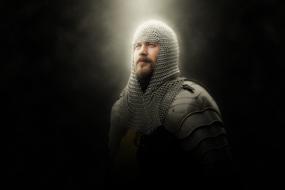 portrait of knight armor chainmail