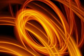 Light Orange waves as background